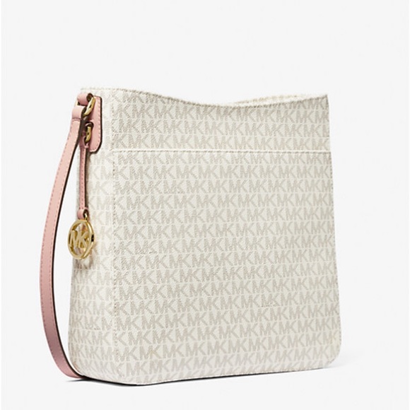 MICHAEL KORS 
Jet Set Travel Large Logo Messenger Bag POWDER BLUSH MULTI - Picture 4 of 16